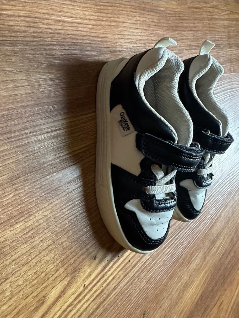 OshKosh B'gosh Black and White Kids Sneakers